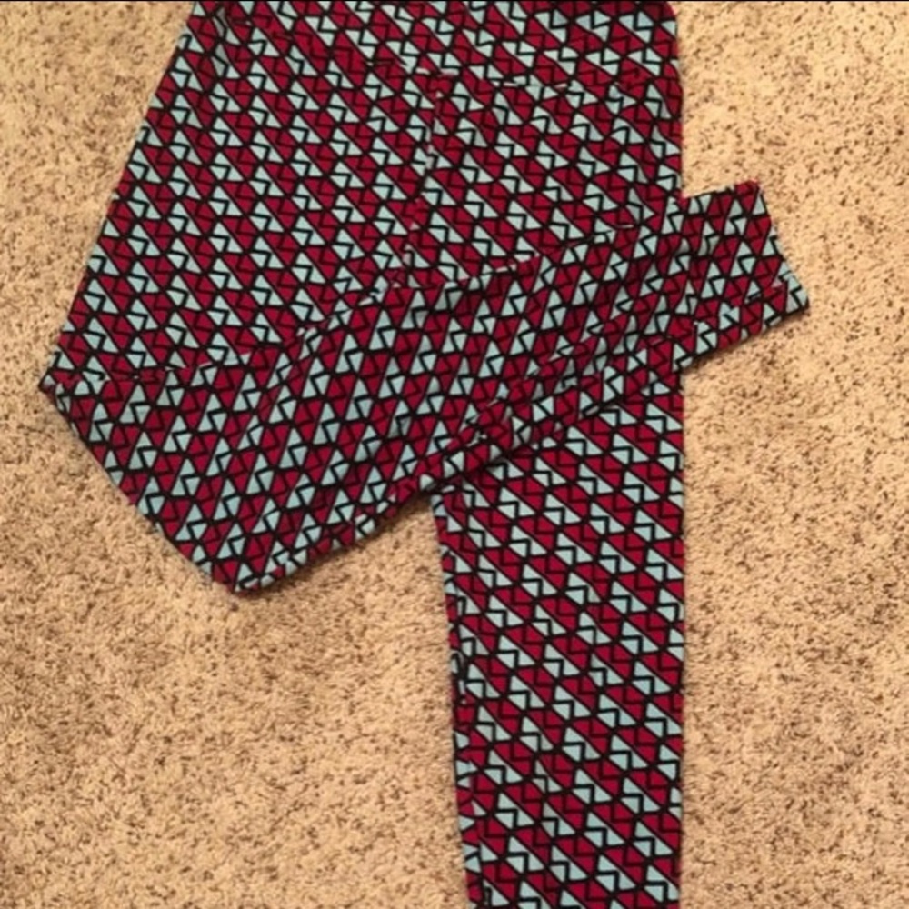 Blue and Purple Patterned Leggings